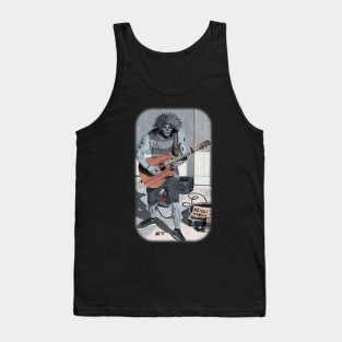 Wight Playing Guitar Fantasy Illustration Tank Top